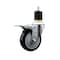 Service Caster 4'' Black Poly Swivel 1-7/8'' Expanding Stem Caster Total Lock Brake SCC-EXTTL20S414-PPUB-BLK-178 - alternate 1